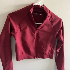 Size small red alphalete crop jacket